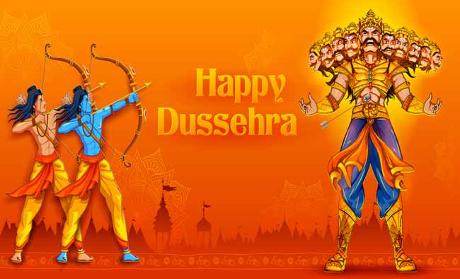 50+ Happy Dussehra Wishes Sms in Hindi With Images